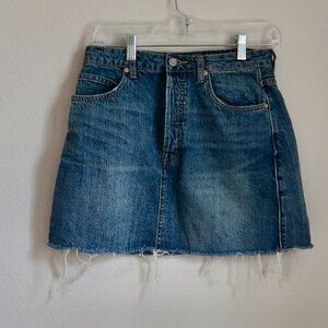 Free People Jean Skirt